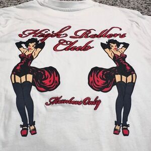 NWT Public Supply High Rollers Club Pinup‎ Graphic T-Shirt Mens Medium Off-White
